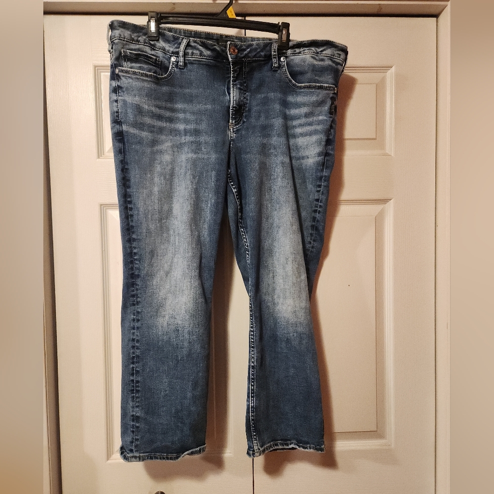 Silver Jeans Women's Blue Cropped Denim
